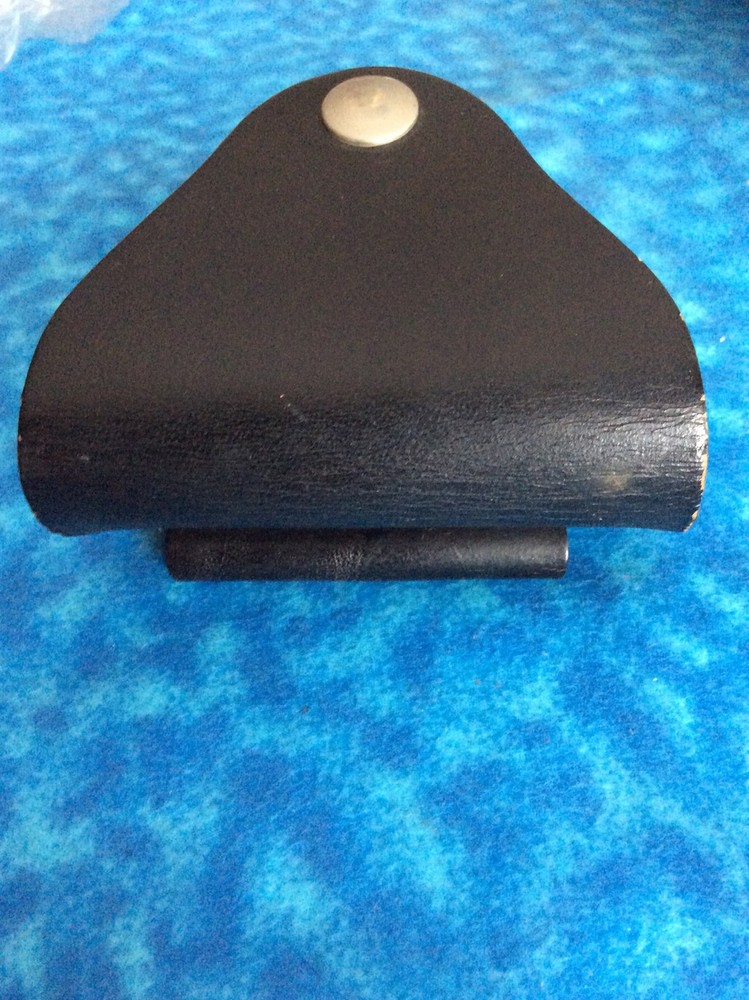 Hunter Covered Cuff Case No. 33-9 Leather Plain Black NOS 745