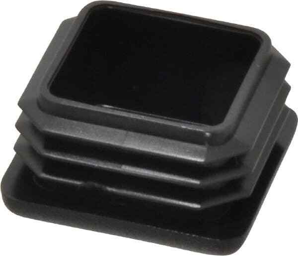Caplugs Square Head Plug 1-1/4" OD, Polyethylene, Black