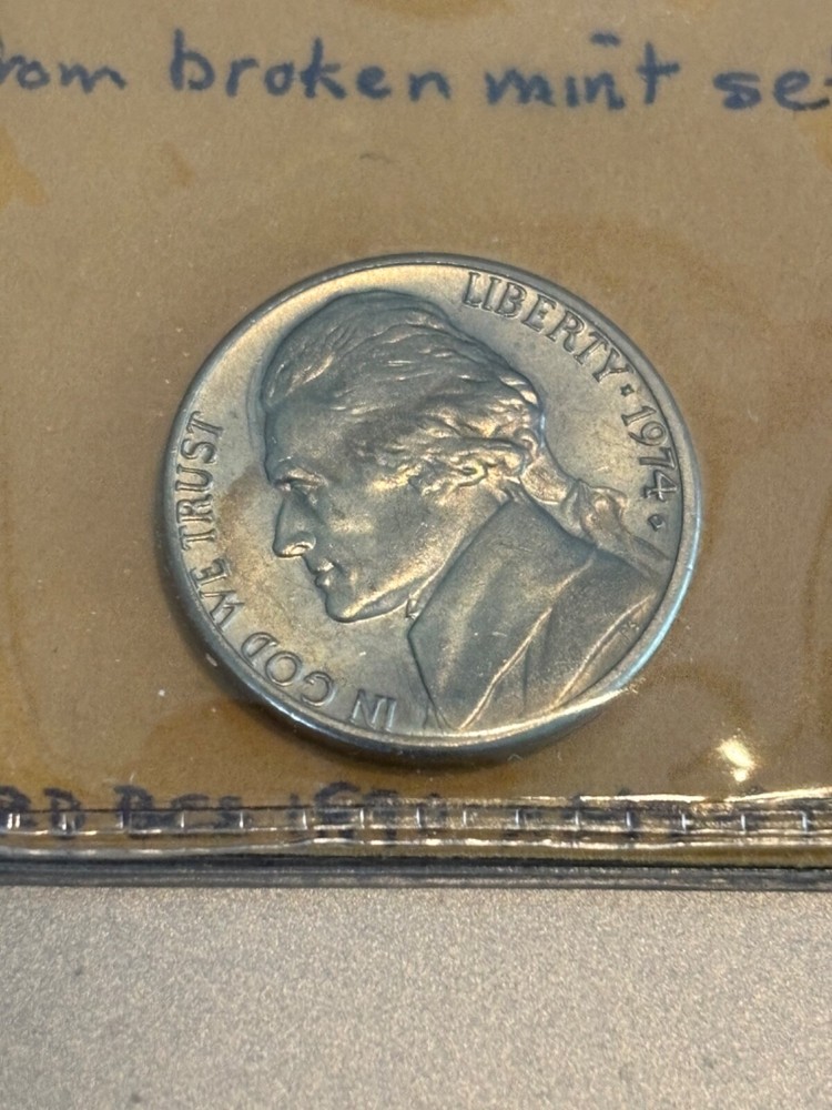 1974-D 5C Jefferson Nickel FROM  BROKEN MINT  SET