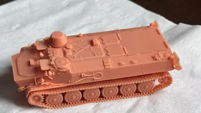 3D Printed 1/72 Soviet MT-LB Armored Vehicle Basic Unpainted Model Kit