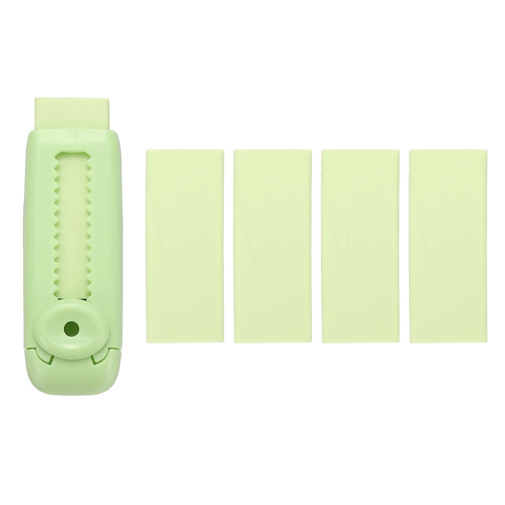 5 Pack Erasers, Pencil Erasers Large Eraser Push Pull Cute Soft, Cyan