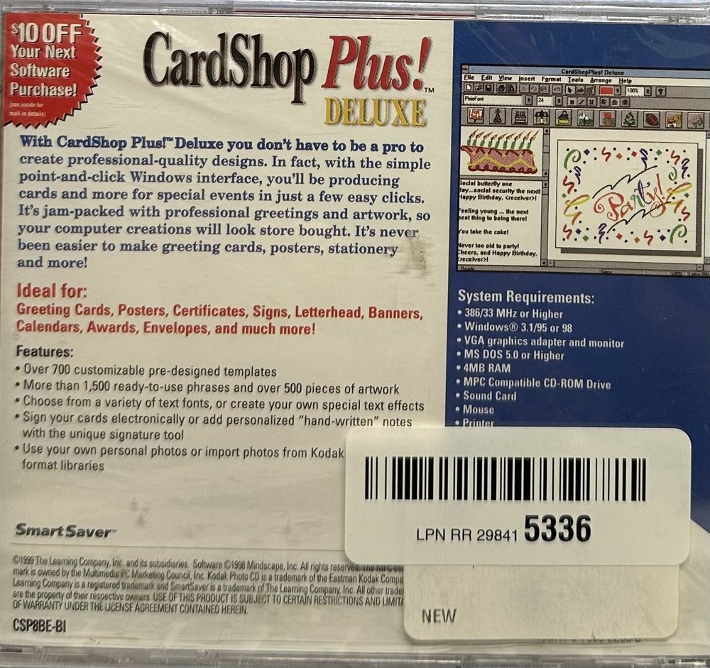 CardShop Plus! Deluxe CD-ROM