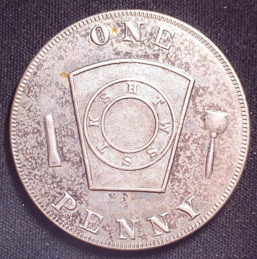 Winthrop Chapter Masonic Penny Token Winthrop Massachusetts