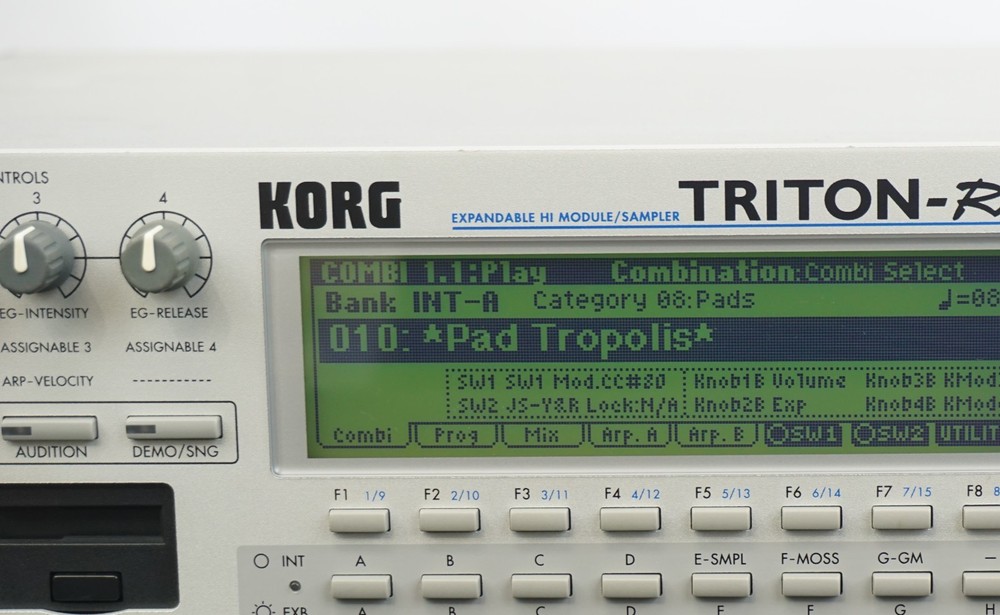 Korg Triton 2U Rack Mount Polyphonic Sound Module Synthesiser Sampler - 100V