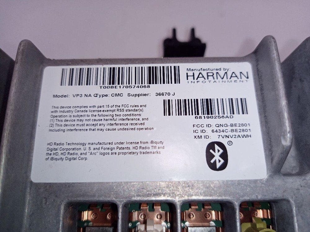 Receiver 8.4" Display Sync Module from 2015 Chrysler 200 11518133