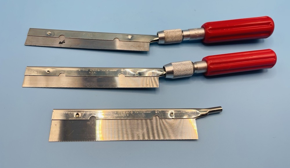 2x Modelling Xacto Precision Razor Saws & Spare Blade, Good Condition