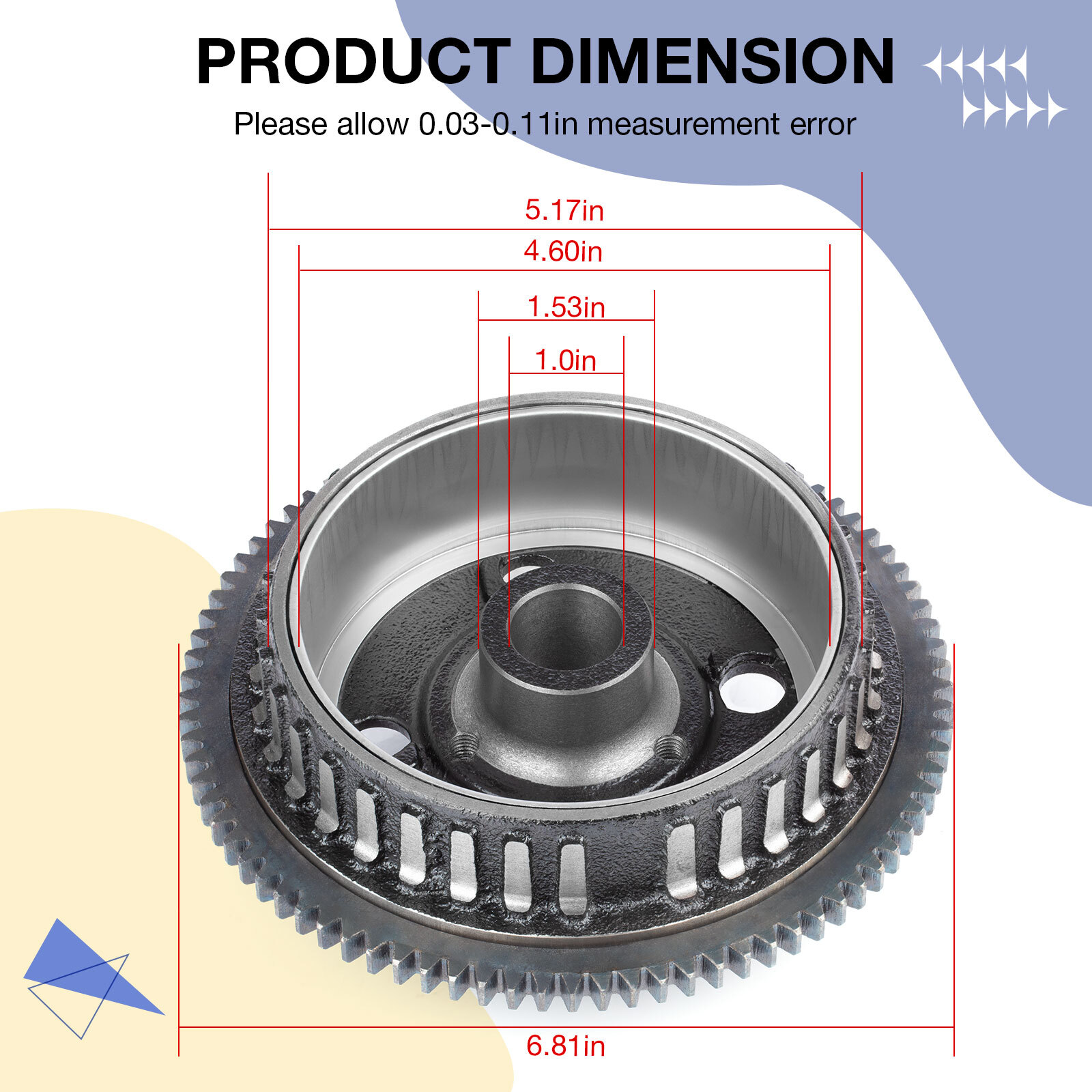 Flywheel 3089905 fit for Polaris Sportsman Ranger 500 2006 - 2010 2011 2012 2013