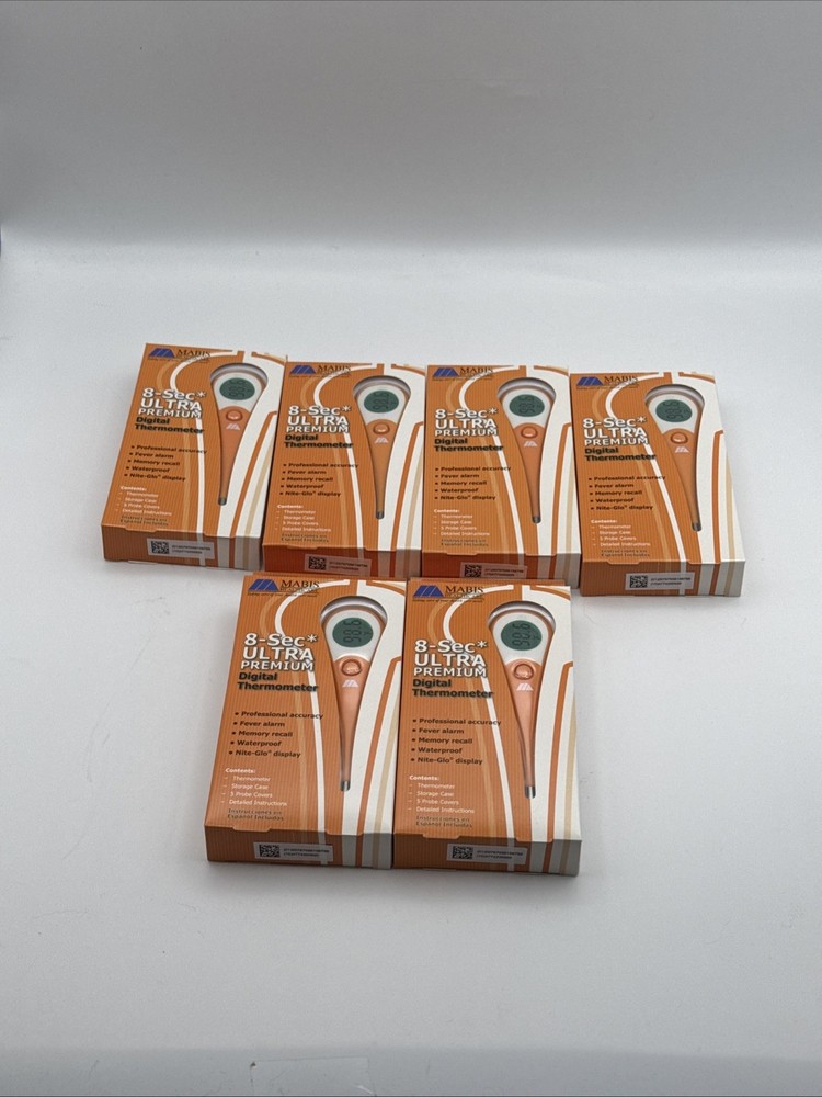 6 Pack- DMI 8-Second Ultra Premium Digital Thermometer