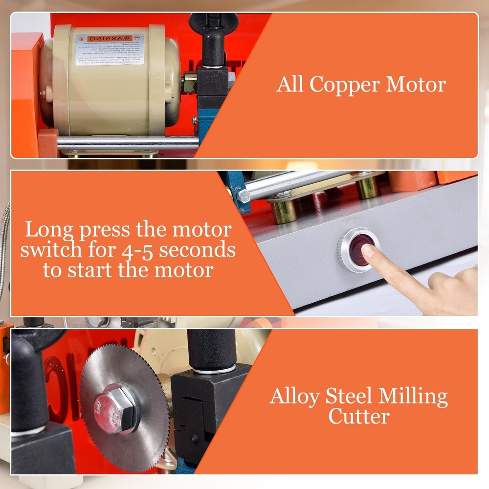 Key Cutting duplicating Machine Cutter Key Copier Locksmith Tools