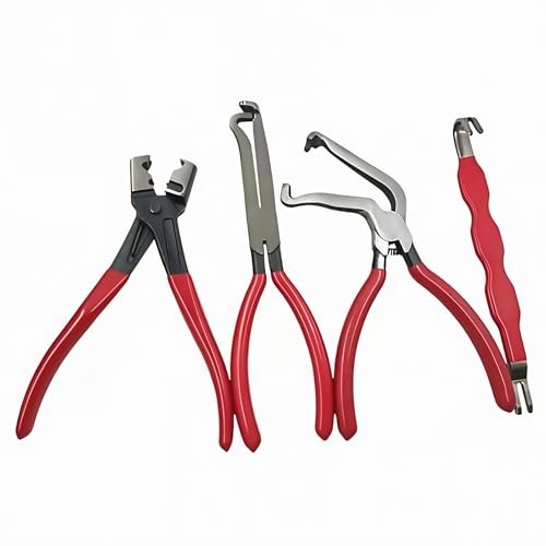 4 Pcs Electrical Disconnect Pliers Professional Set - Electrical Connector Red