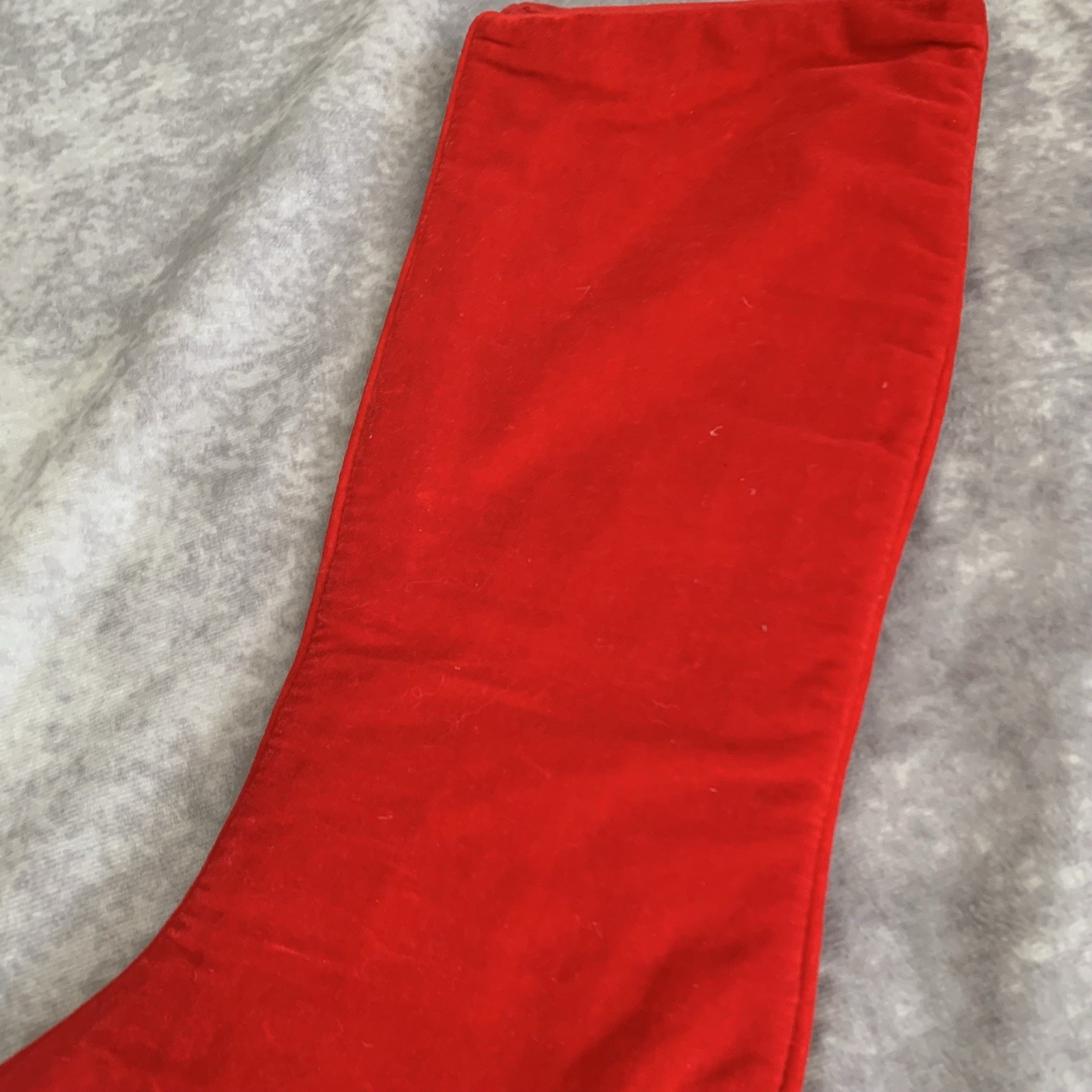 Vintage Needlepoint Wool Christmas Stocking Snowman Reindeer Holiday