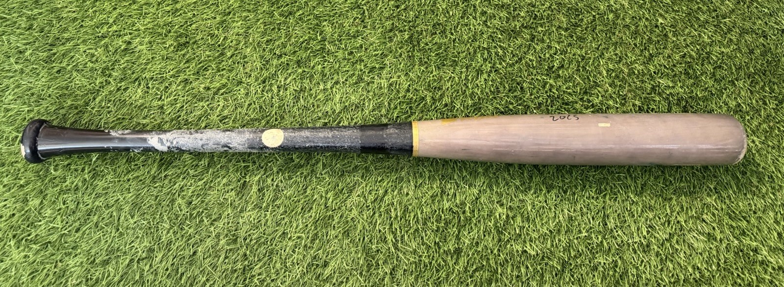 Junior Caminero 2025 Tampa Bay Rays Game-Used & Signed Bat GUG LOA