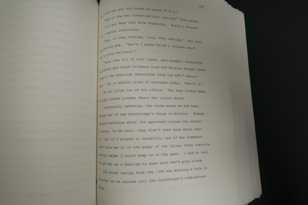 Vertical Coffin Original Book Script Stephen J. Cannell Studios Collection 2003