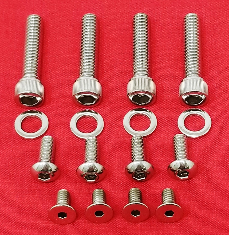 HARLEY 1996 & UP HANDLEBAR SWITCHES & CONTROL LEVERS STAINLESS ALLEN BOLT KIT