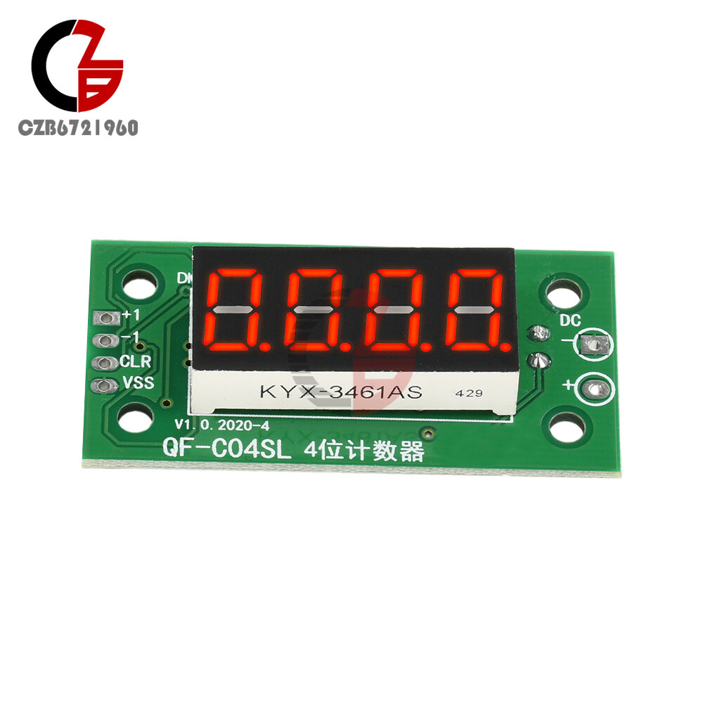 DC4-25V 4-digit Electronic Digital Counter Module With Power Cut Memory Function