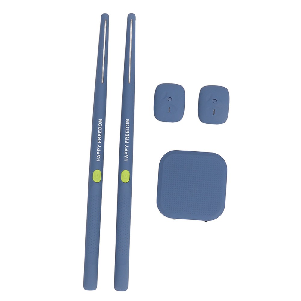 (Blue)Virtual Drum Kit Virtual Reality Drum Set Portable Electronic Drum FG