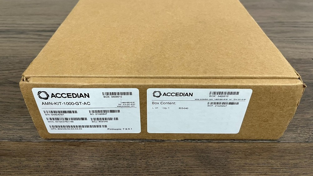 Accedian MetroNID AMN-KIT-1000-GT-AC Network Interface Device 501-043-03