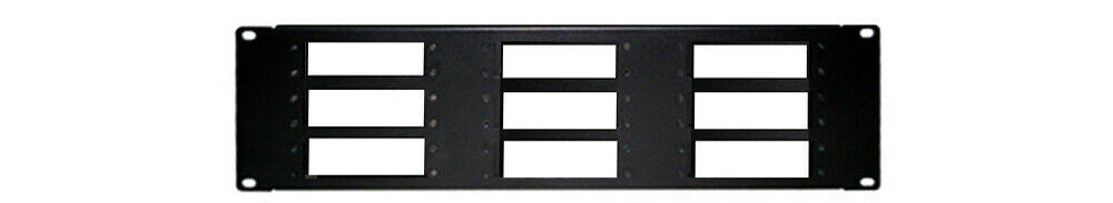 3U Kit 9-Slots Rack Mount For For RF Coax Modulators Demodulators