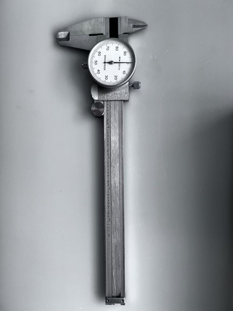 0- 6" 4 Way Dial Caliper Imperial Caliper .001" Shock Proof