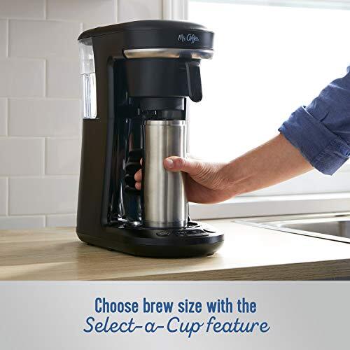 Mr. Coffee Programmable Coffee Maker Machine Single Serve 10 Cups, Black