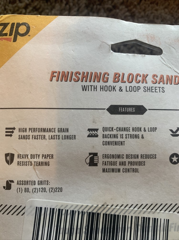 Gator Finishing Block Sander With Hook And Loop Sheets All Purpose