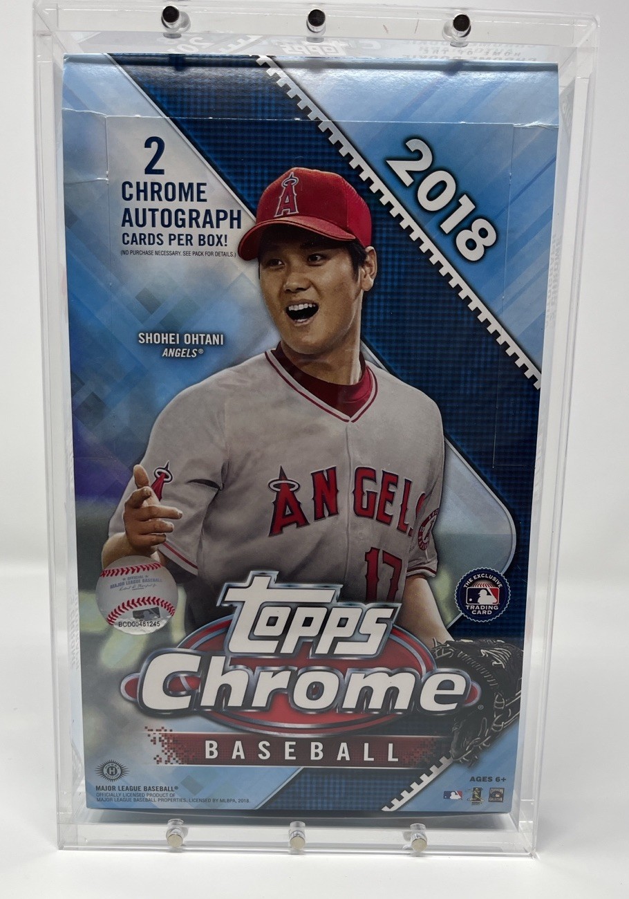 Acrylic Display Case Magnetic Lid FITS 2025-26 Topps Chrome Basketball Hobby Box