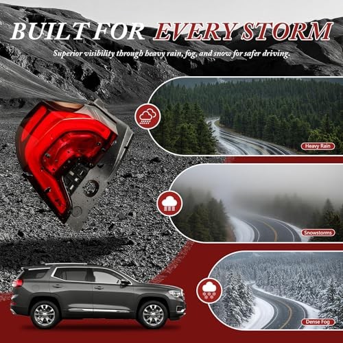 LED Left Rear Tail Light Assembly Without Blind Spot Compatible Left Tail Light