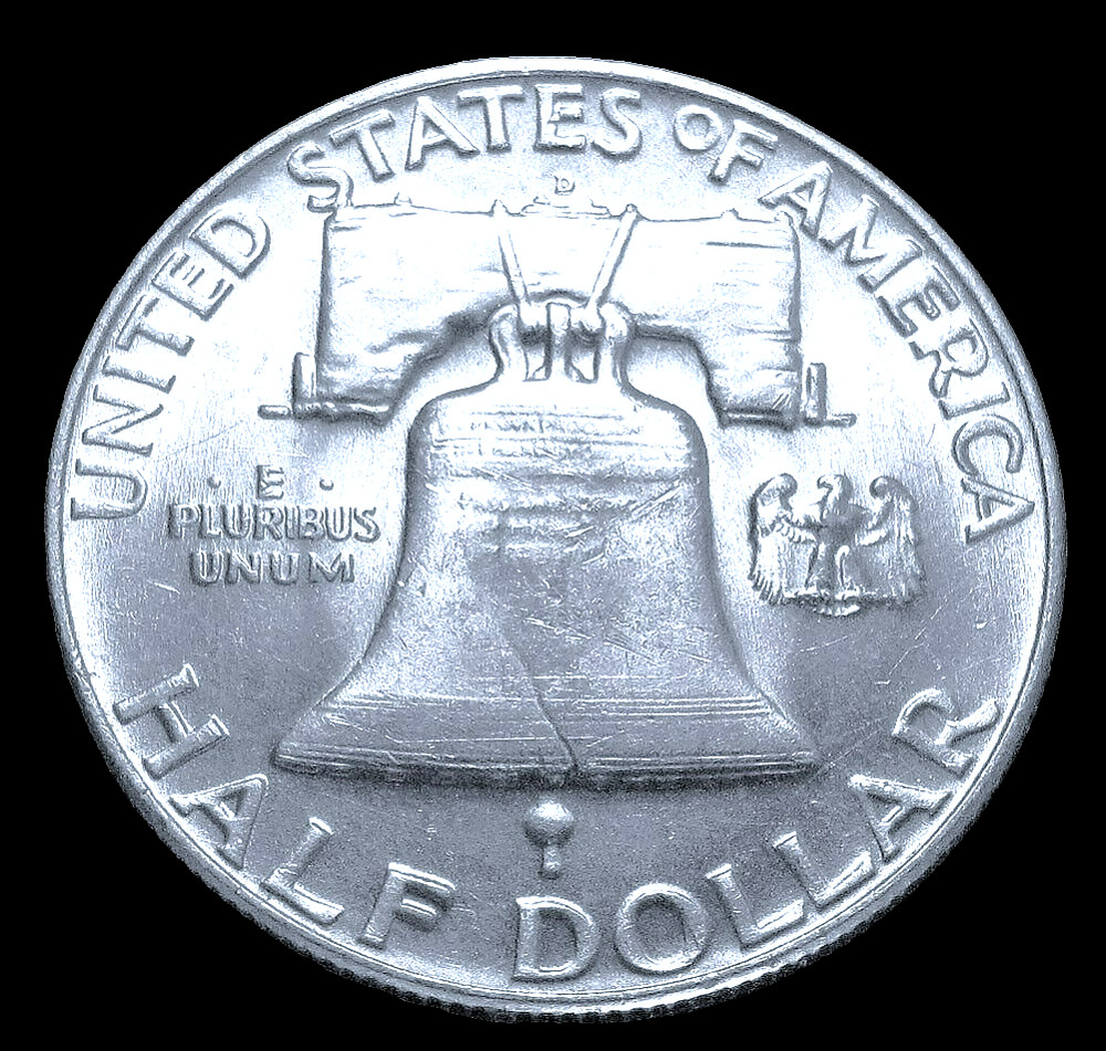 1953-D FRANKLIN SILVER HALF DOLLAR ***BRILLIANT UNCIRCULATED***