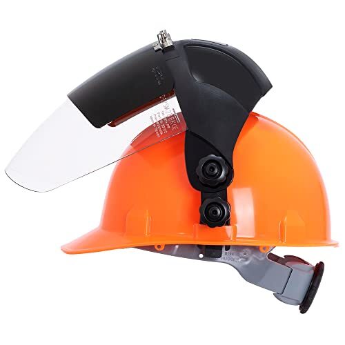 Plasma/Flame Cutting, Grinding Safety Face Shield, Universal Slot Adapter, Cl...