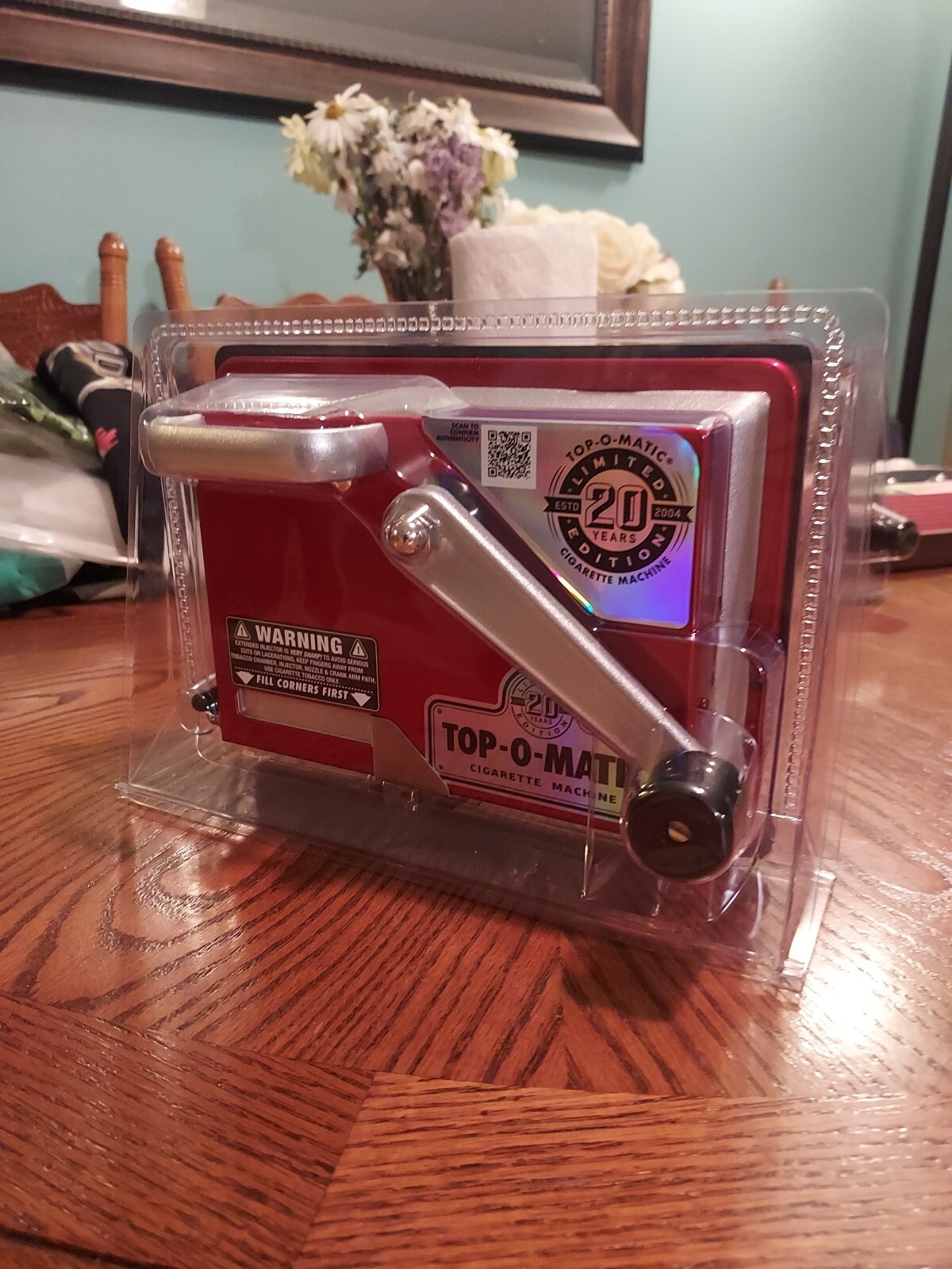 Top-O-Matic Cigarette Machine Limited Edition 20th Anniversary Red Heavy Duty