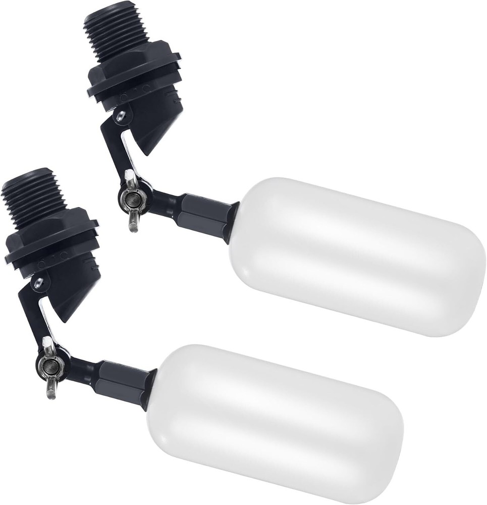 2-Pack Adjustable Arm Float Ball Valve for Automatic Water Level Control in
