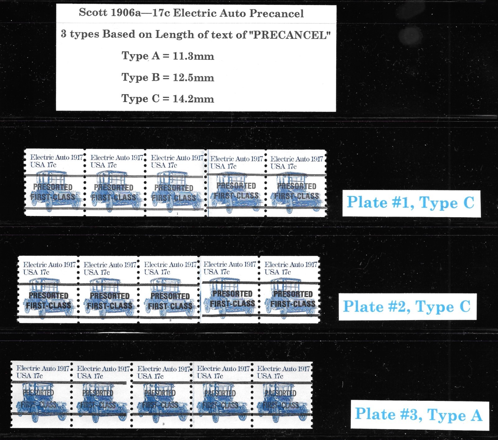 Scott # 1906-1906a 17c Auto PNC5s, Complete SET of 22, QUALITY! Cat.-$377.75