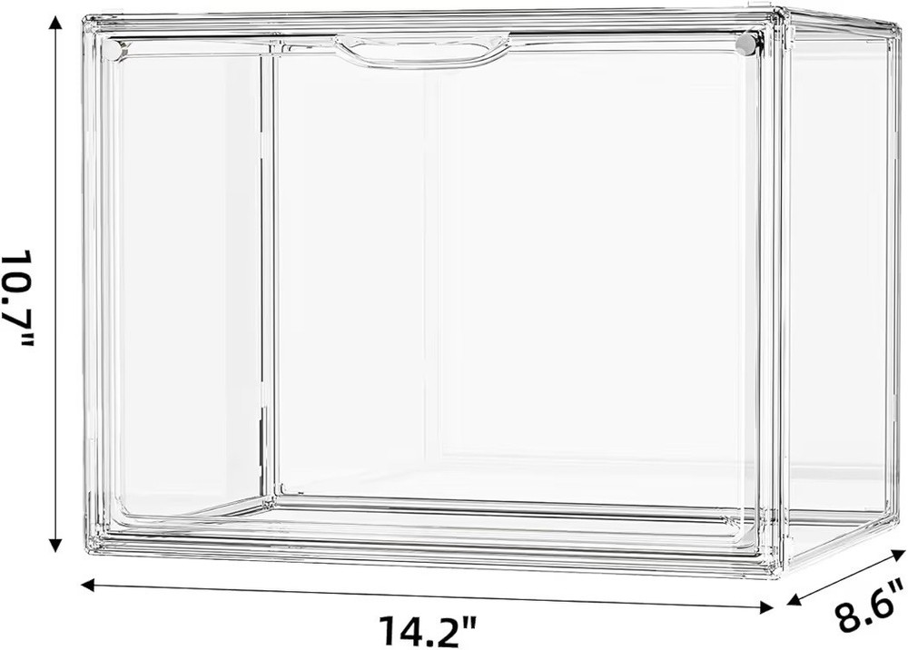 Acrylic Storage Display Case With Magnetic Door.