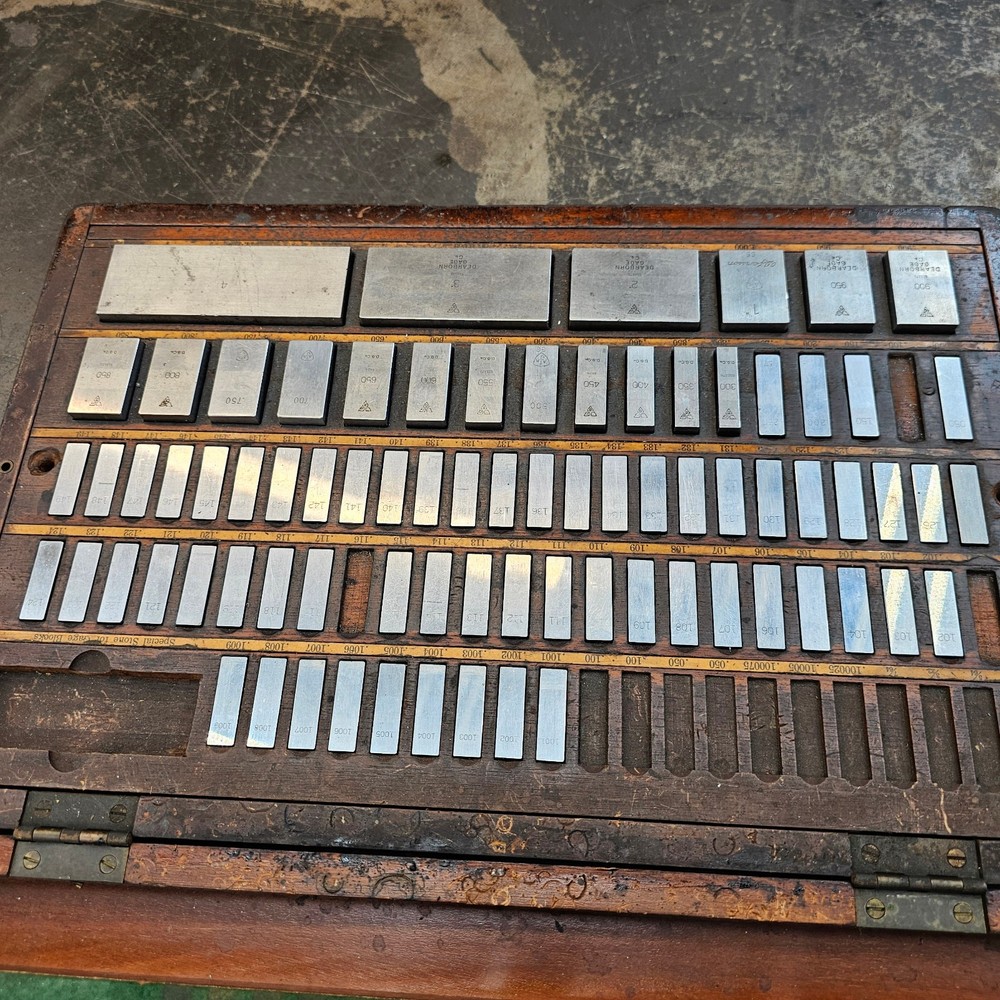 Dearborn Ellstrom .100-4" Steel Rectangular Gage Blocks Few Missing/Replacements