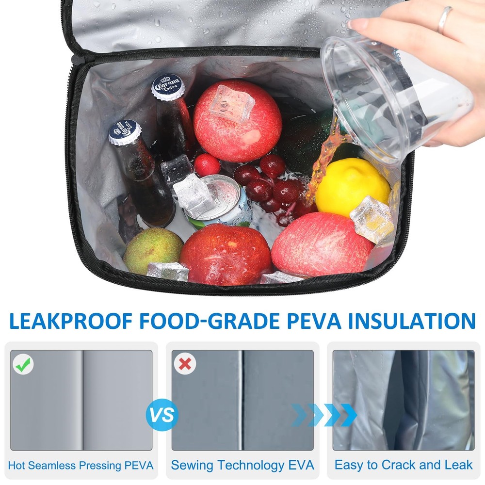 Cooler Backpack 33 Cans Backpack Coolers Insulated Leak Proof Soft Beach Cool...