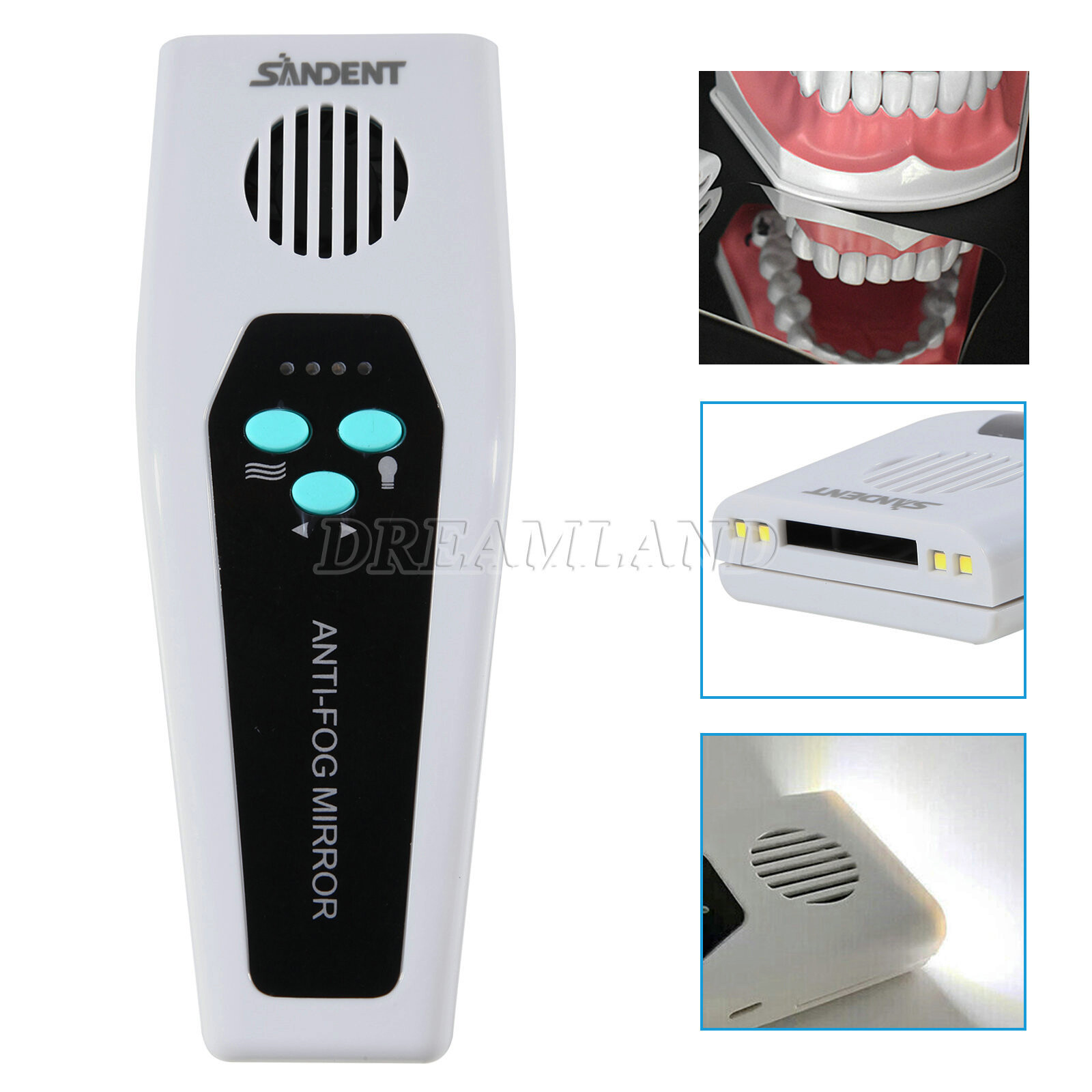 Dental Anti-fog Mirrors Photography Reflector No-Fog LED Automatic Mirrors Kit