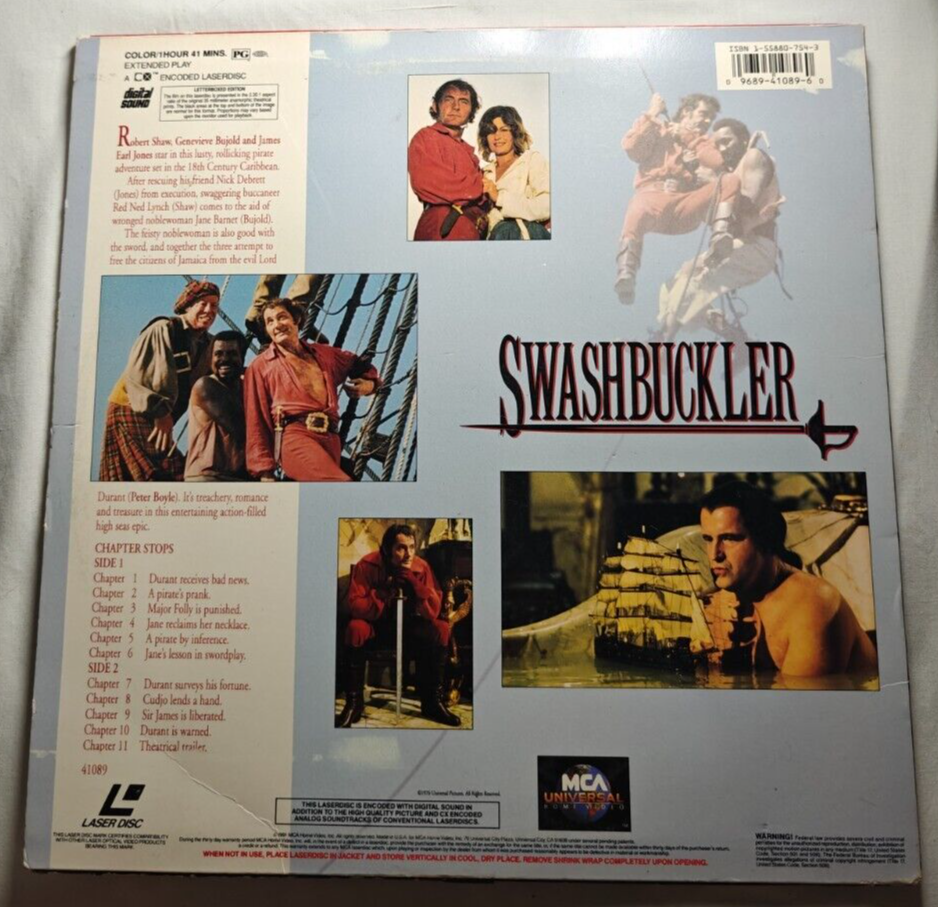 Swashbuckler (LaserDisc, 1991)