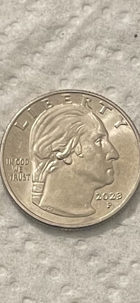 Rare 2023 P Washington Quarter Error Coin " Minted " In Cod We Trust"