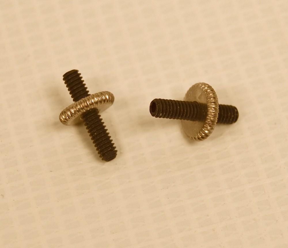 Mandolin Bridge Thumbwheels Loar Gibson Specifications 5-40 thread nickel plated