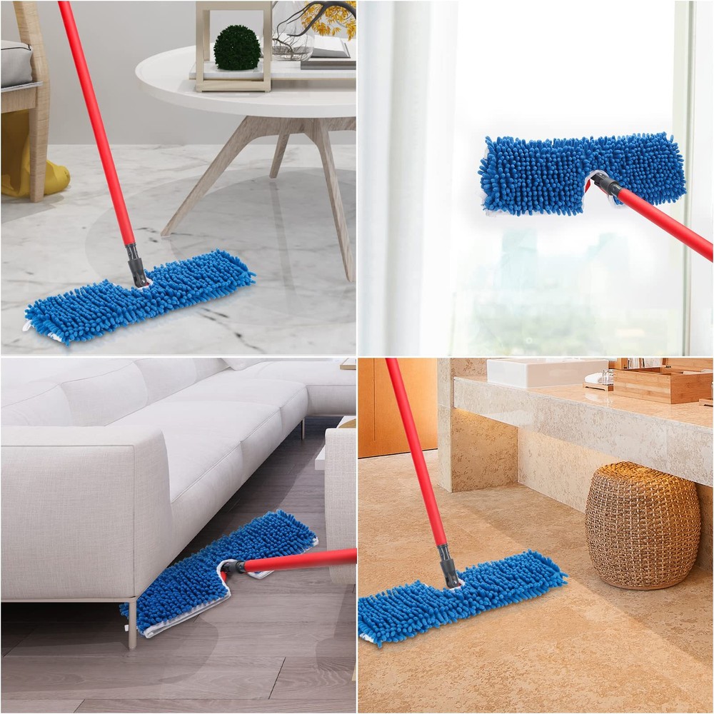 3 Pack Mop Refills Compatible For Duaaction Microfiber Mop Mop Heads Replacement