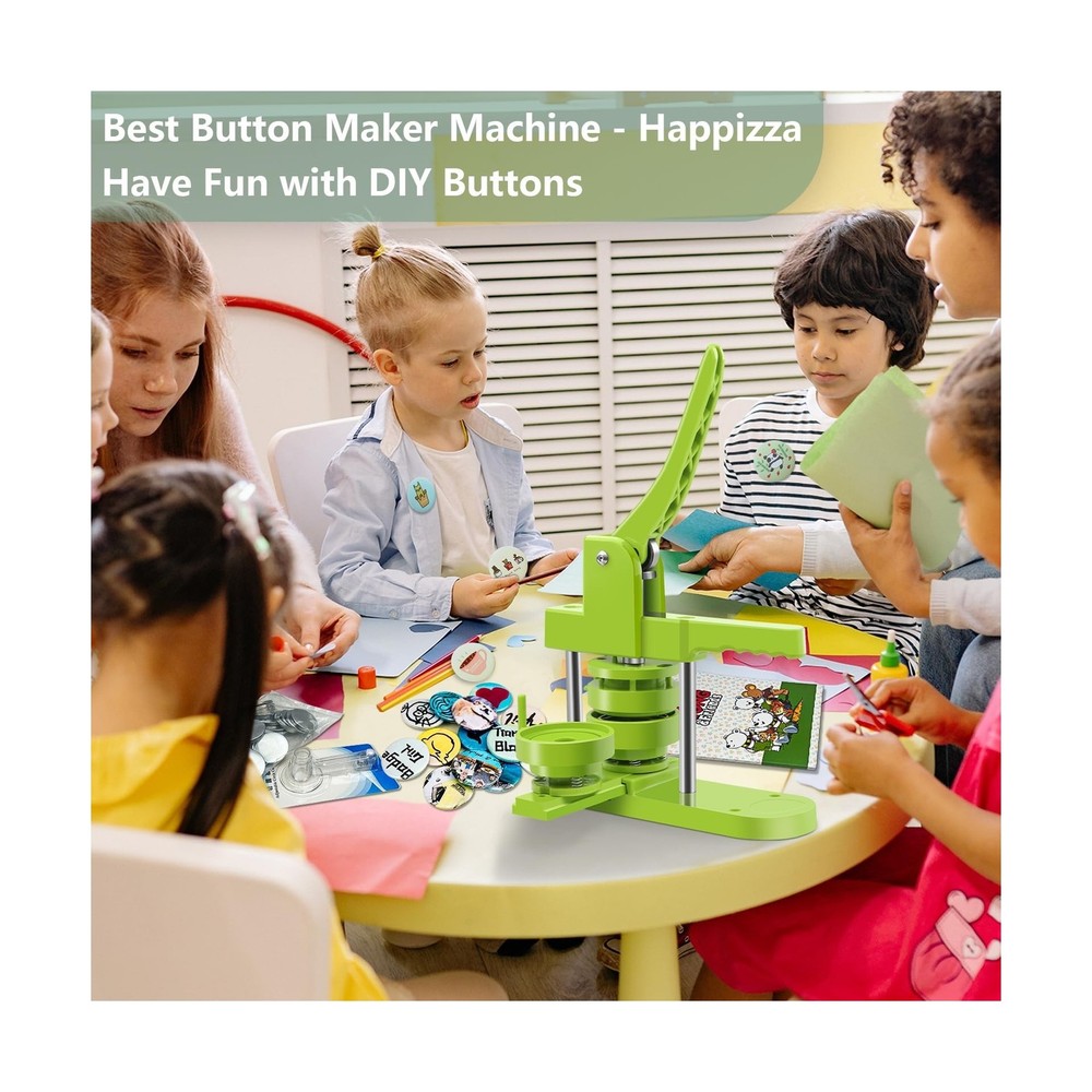 Button Maker Machine Multiple Sizes, Pin Maker Machine 1.25+2.25+3 inch, Inte...