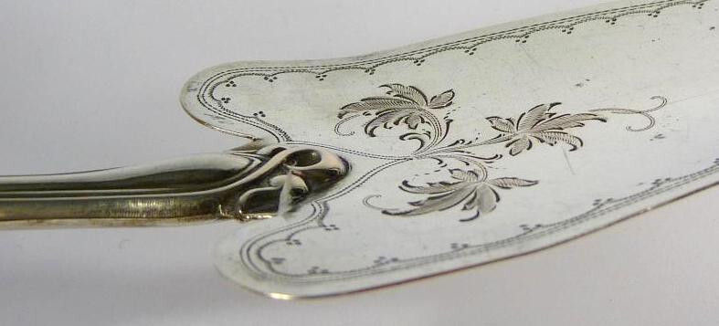 Biedermeier cake lifter Silver about 1850