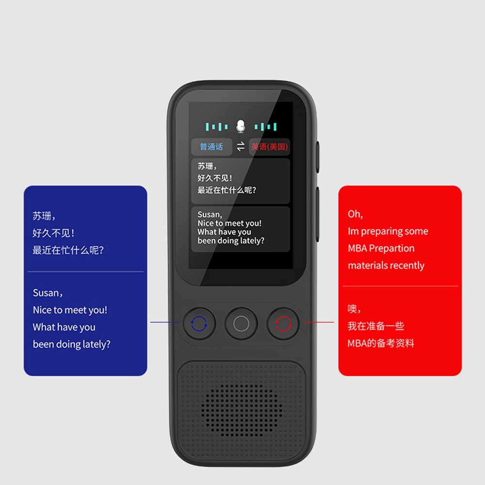 Portable Language Translator Device with 138 Languages Voice Translating .