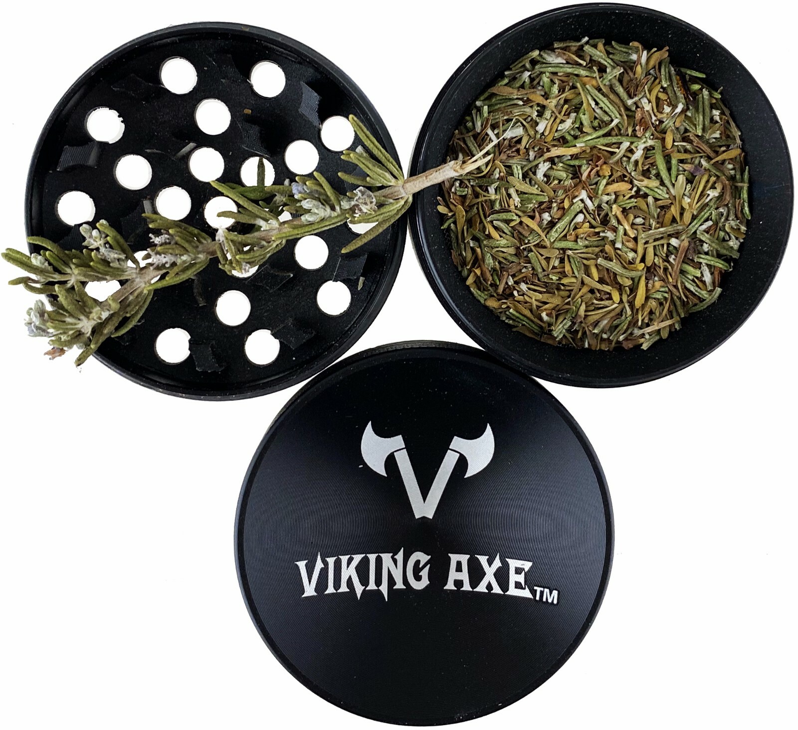 1.5" 3 PC 3D Devil Fruit Design Tobacco Herb Spice Grinder Smoke Crusher