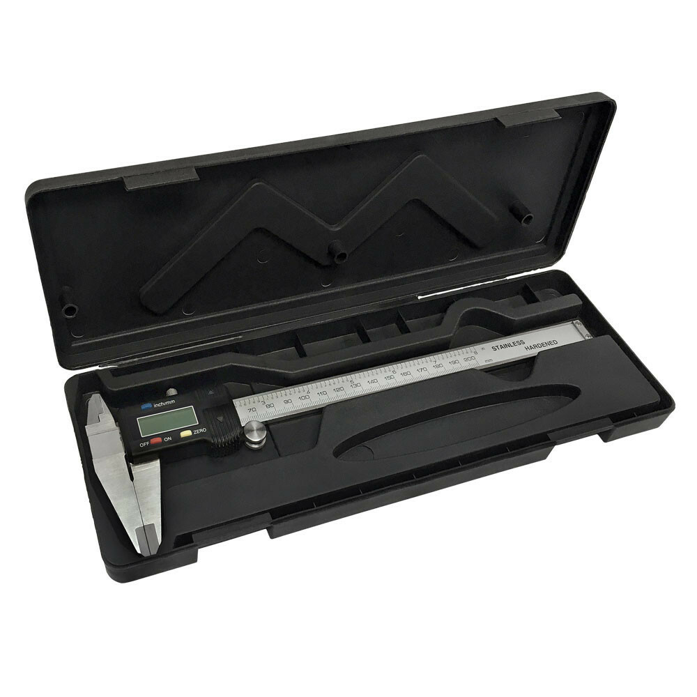 8 Inch Electronic Digital Caliper Range 0-8"/0-200mm Large LCD
