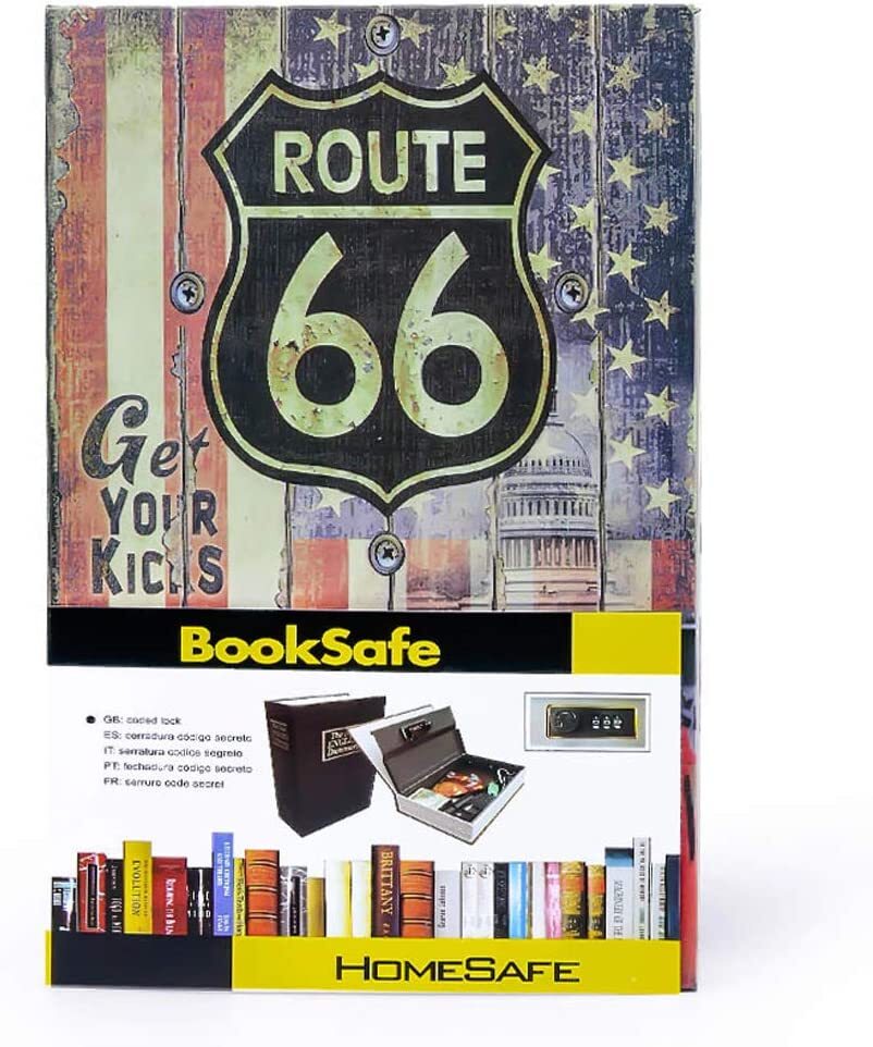 Book Safe Security Hidden Diversion Storage, Combination Lock, Choice Styles,NEW