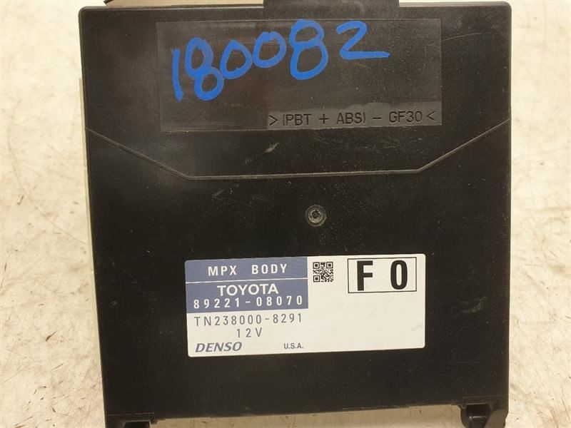 11-14 TOYOTA SIENNA MULTIPLEX NETWORK BODY CONTROL MODULE ECM ASSEMBLY