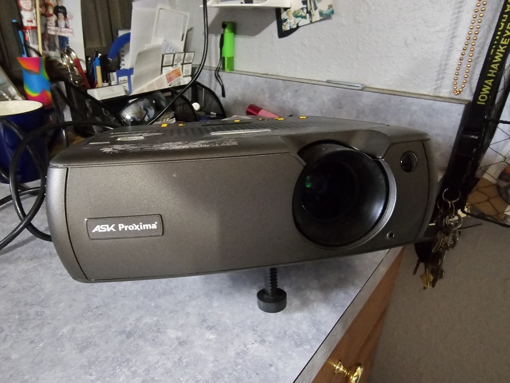 ASK Proxima C180 LCD Projector With Cables. Turns On!!