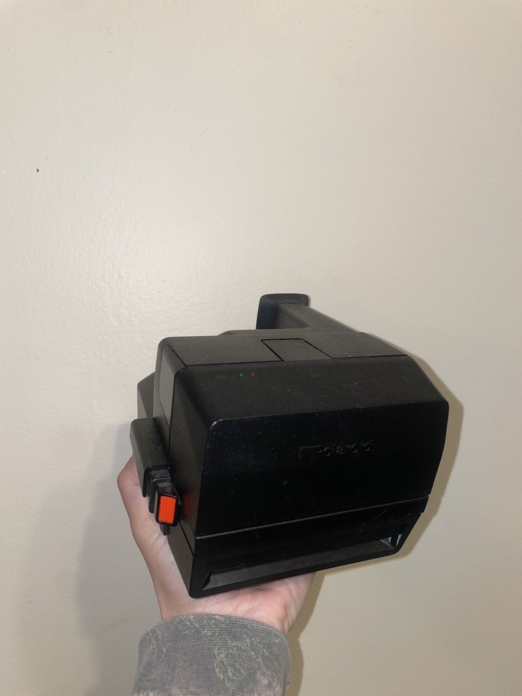 VINTAGE Polaroid 600 One Step Flash Instant Camera & Strap Tested