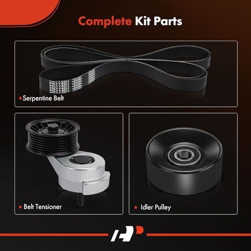 Engine Serpentine Belt Drive Component Kit Compatible with Dodge Durango 98